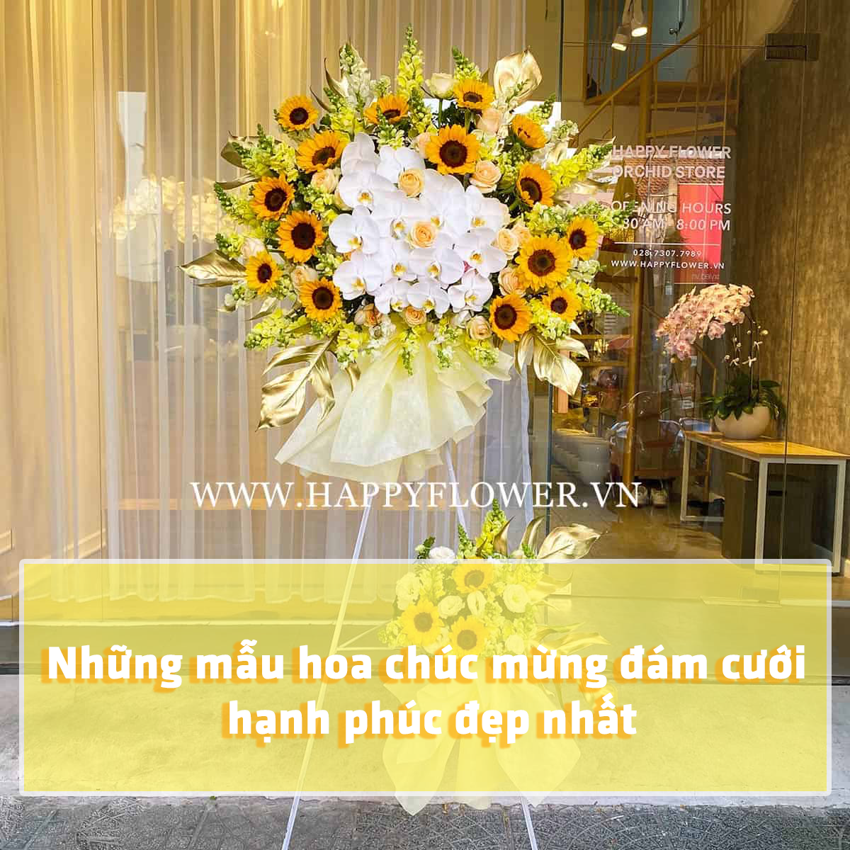 Những mẫu hoa chúc mừng đám cưới hạnh phúc đẹp nhất