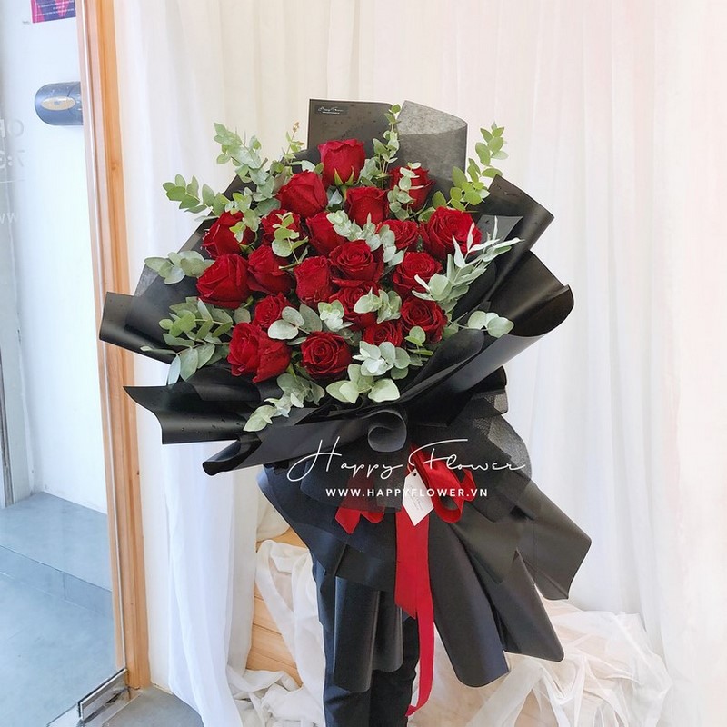 Bó hoa hồng đỏ thích hợp tặng người yêu