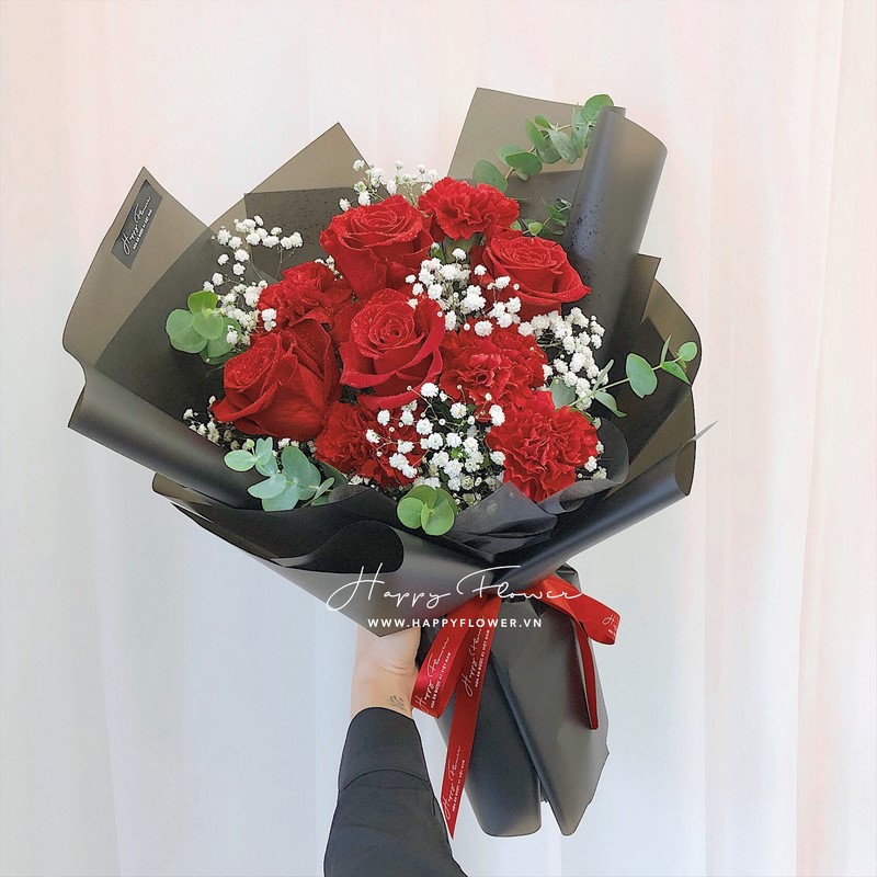 bó hoa hồng Ecuador tặng sinh nhật tháng 9